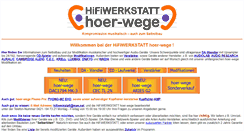 Desktop Screenshot of hoer-wege.de